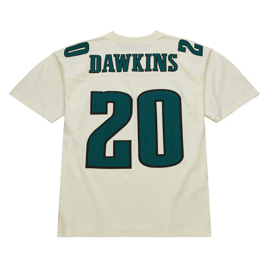 P.Eagles #20 Brian Dawkins  Chainstitch Legacy Player Jersey - Cream Stitched American Football Jerseys