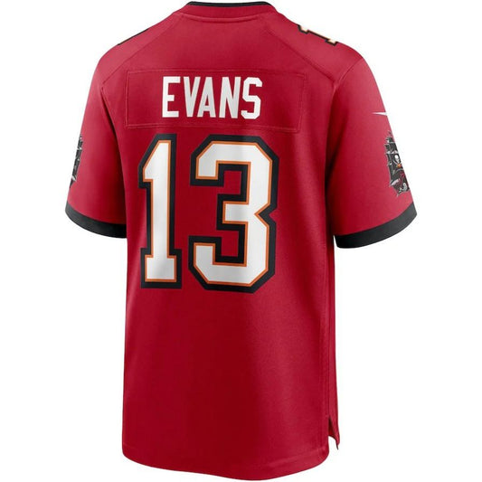 #13 Mike Evans Player TB.Buccaneers Red Game Football Jerseys