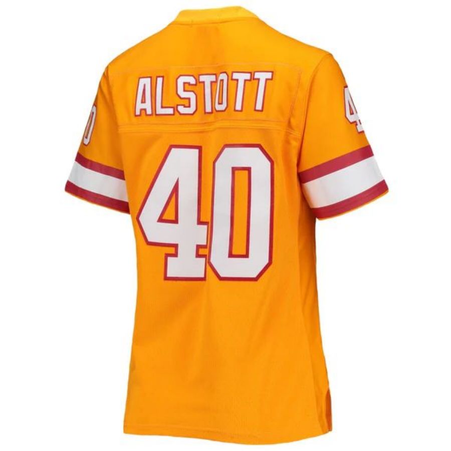 TB.Buccaneers #40 Mike Alstott  Orange Legacy Replica Player Football Jerseys