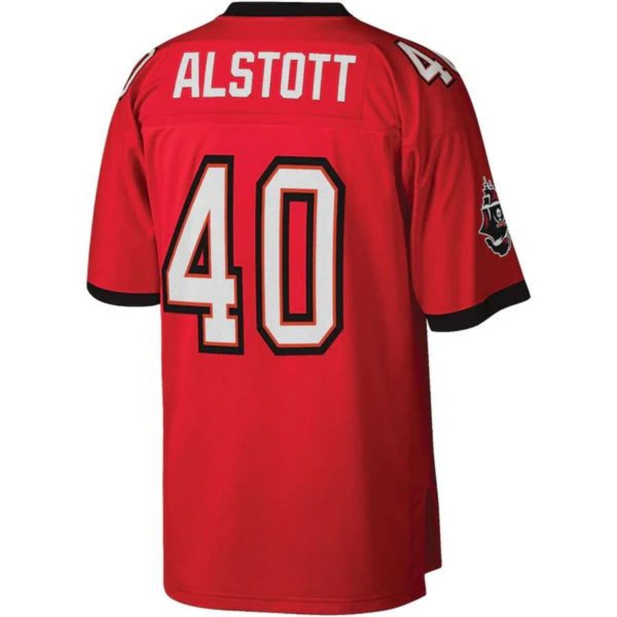 TB.Buccaneers #40 Mike Alstott Player  Red Legacy Replica Football Jerseys