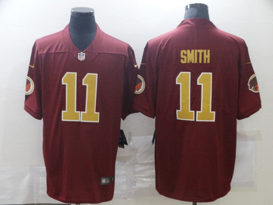 Men's Washington Commanders Alex Smith #11 Red Game Player Jersey1