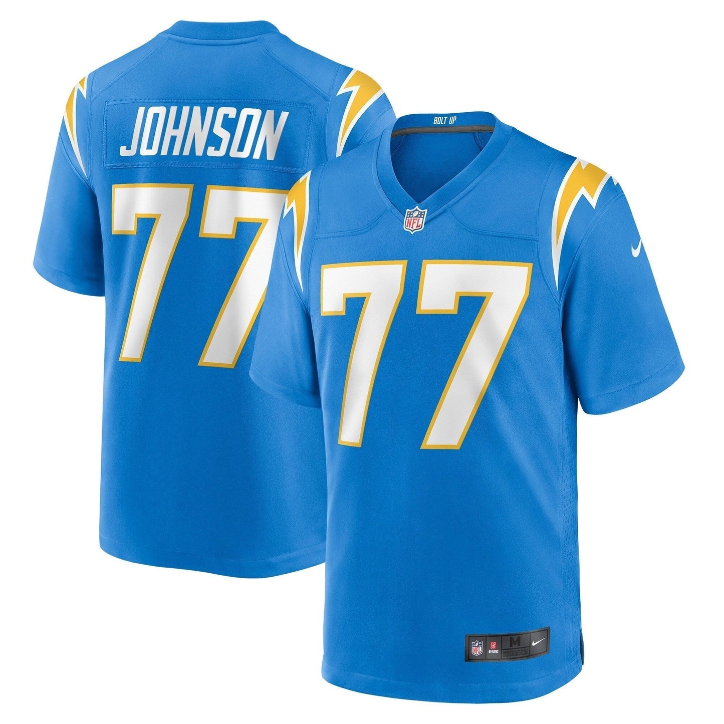 Zion Johnson Los Angeles Chargers Nike   Game Jersey - Powder Blue