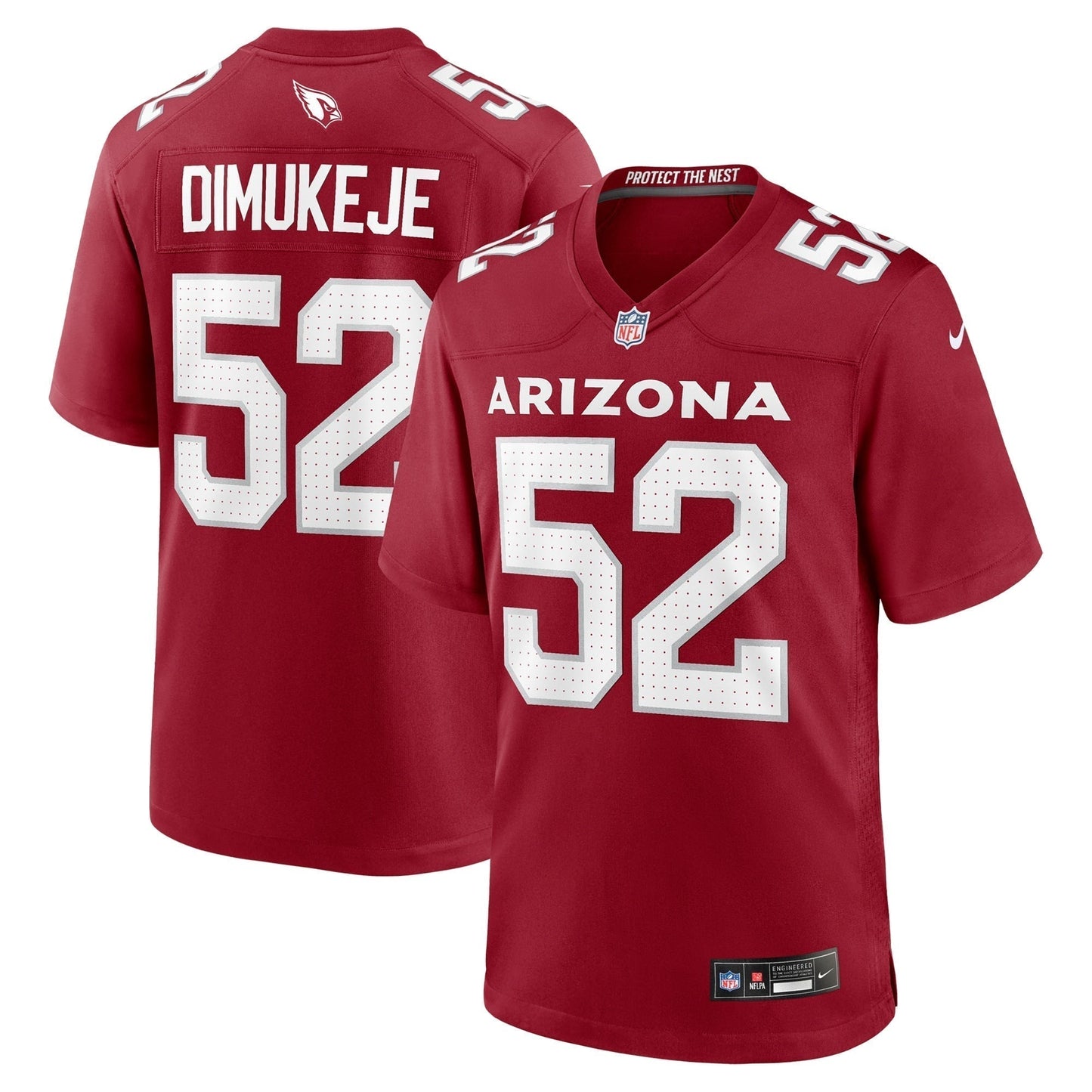 Victor Dimukeje Arizona Cardinals Nike Team Game Jersey -  Cardinal