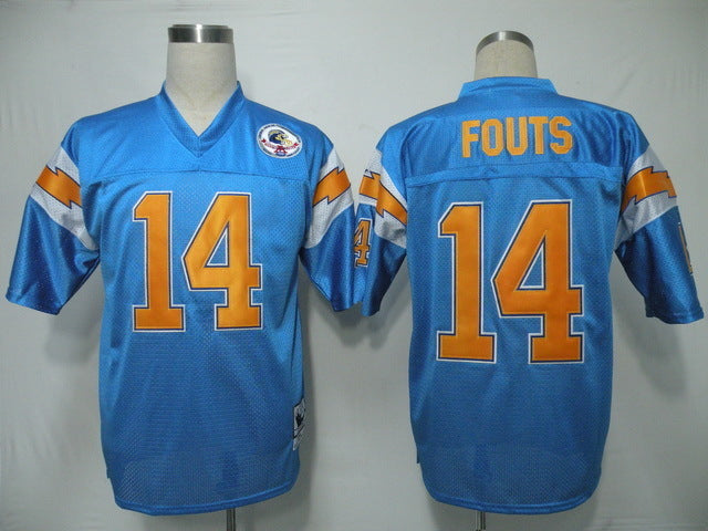 Men's San Diego Chargers Dan Fouts  Blue Legacy Replica Jersey1