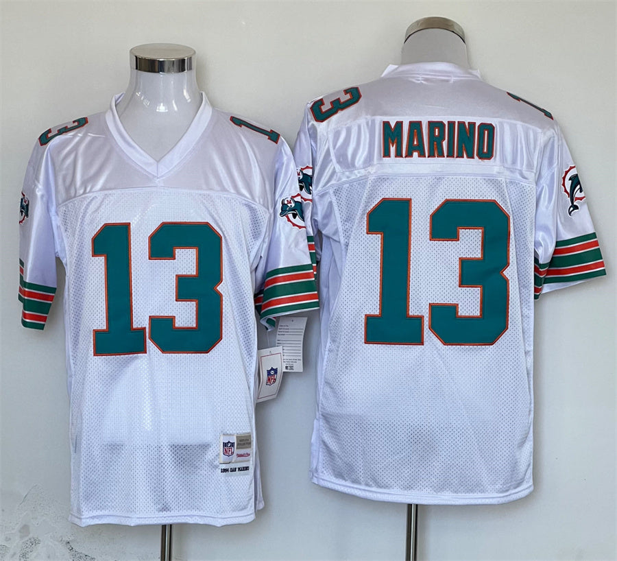 Men's Miami Dolphins Dan Marino  White Legacy Replica Jersey1
