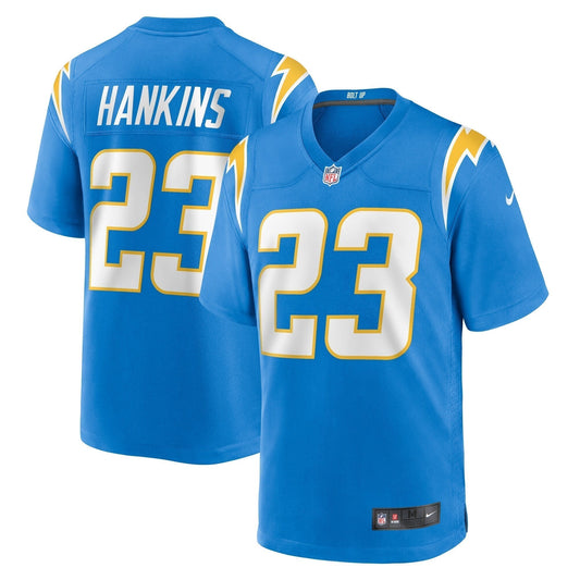 Matt Hankins Los Angeles Chargers Nike Team Game Jersey -  Powder Blue