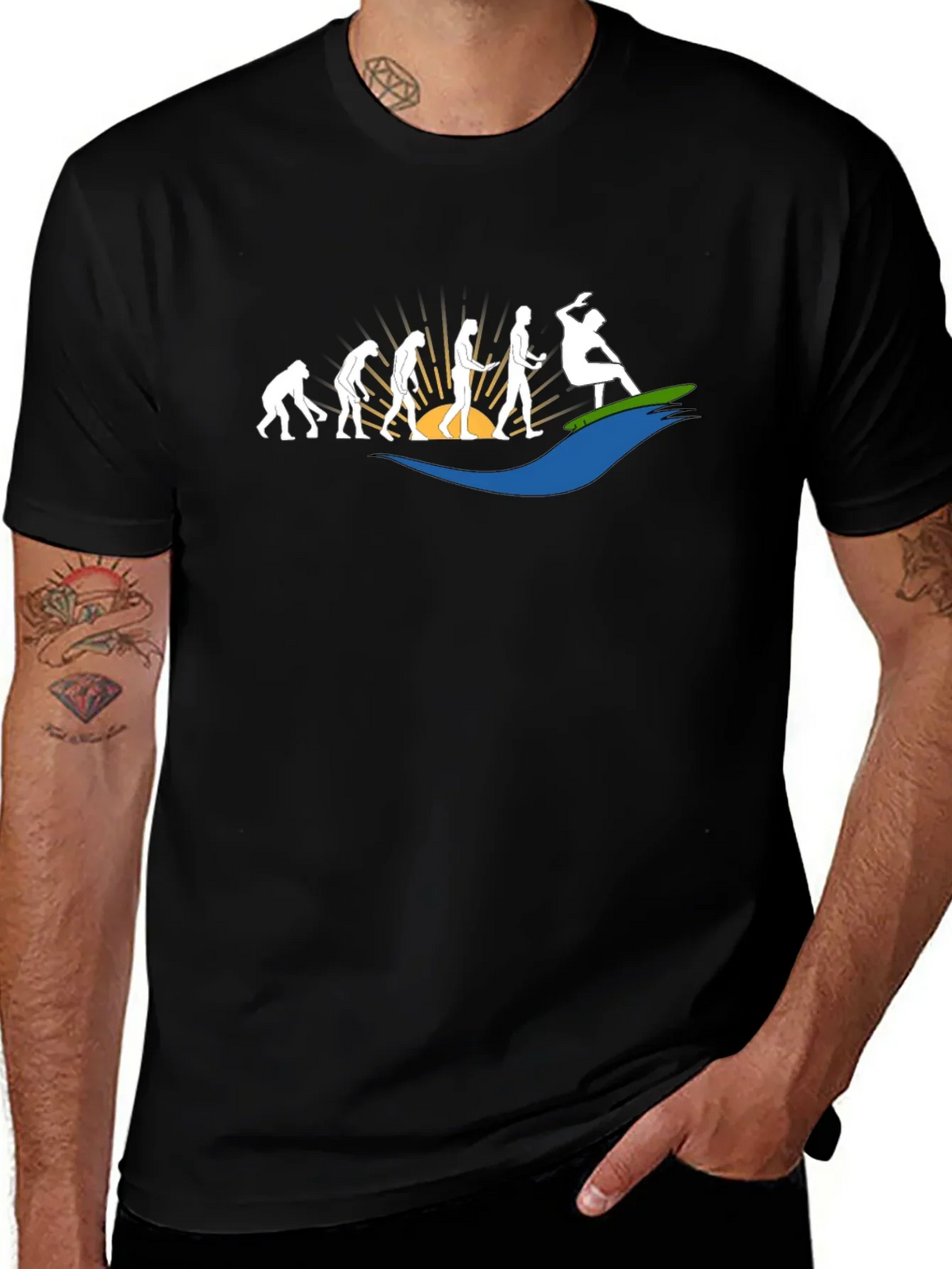Evolution of Gaming Black T-Shirt