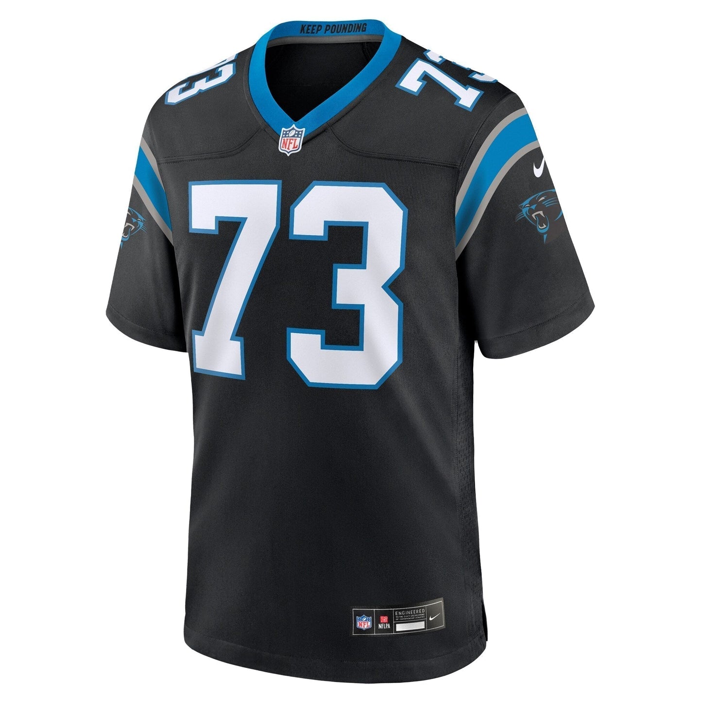 Rashard Lawrence Carolina Panthers Nike  Game Jersey -  Black