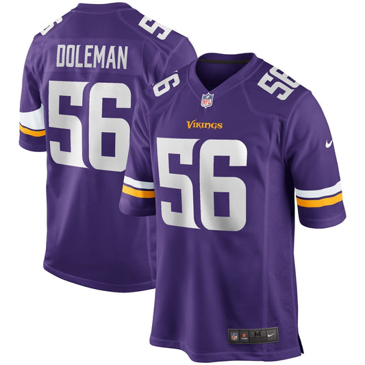 Chris Doleman Minnesota Vikings Nike Game Retired   Jersey - Purple