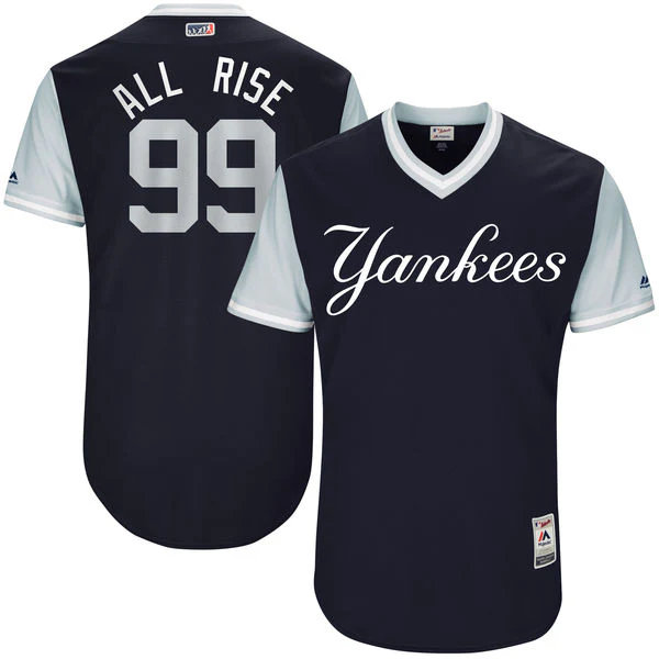 Aaron Judge All Rise Men's New York Yankees  Navy 2017 Players Weekend Jersey