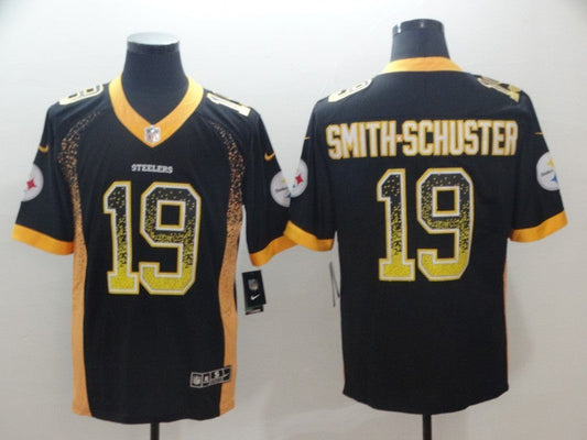 Men's Pittsburgh Steelers JuJu Smith-Schuster #19 Black Authentic Player Jersey1