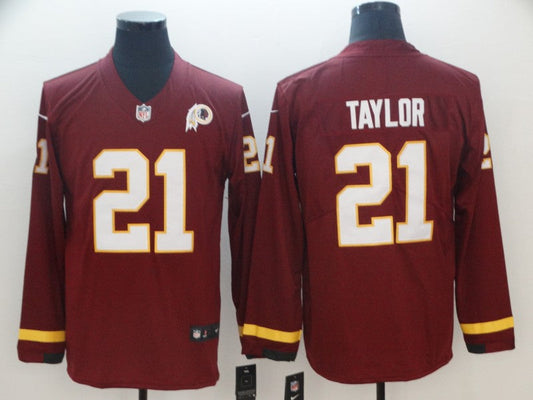 Men's Washington Commanders Sean Taylor #21 Red Authentic Game Jersey1