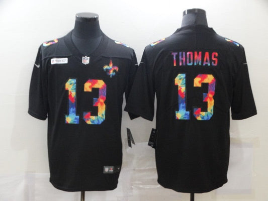 Men's New Orleans Saints Michael Thomas #13 Black Game Player Jersey1