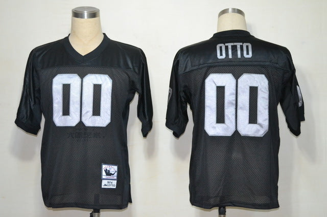 Men's Oakland Raiders Jim Otto  Black Legacy Replica Jersey1