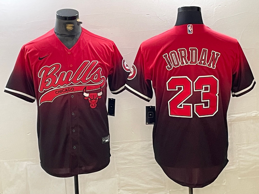 Men's Chicago Bulls Michael Jordan #23 Red City Connect Limited Player Jersey