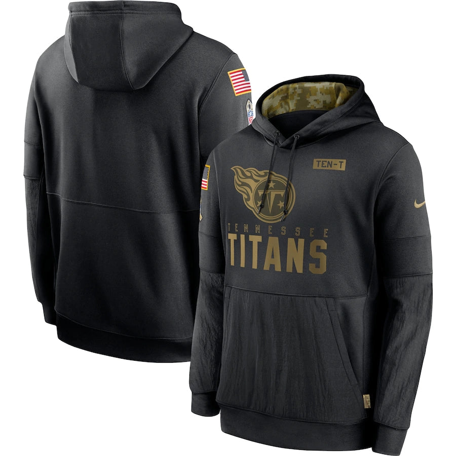 Men's Tennessee Titans NFL 2020 Salute to Service Hoodie1 Black