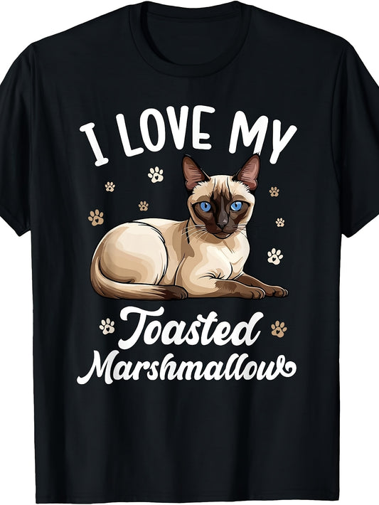 I Love My Siamese Cat Owner Siamese Lover T-Shirt
