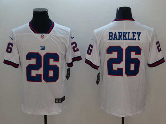 Men's New York Giants Saquon Barkley #26 White Game Jersey1