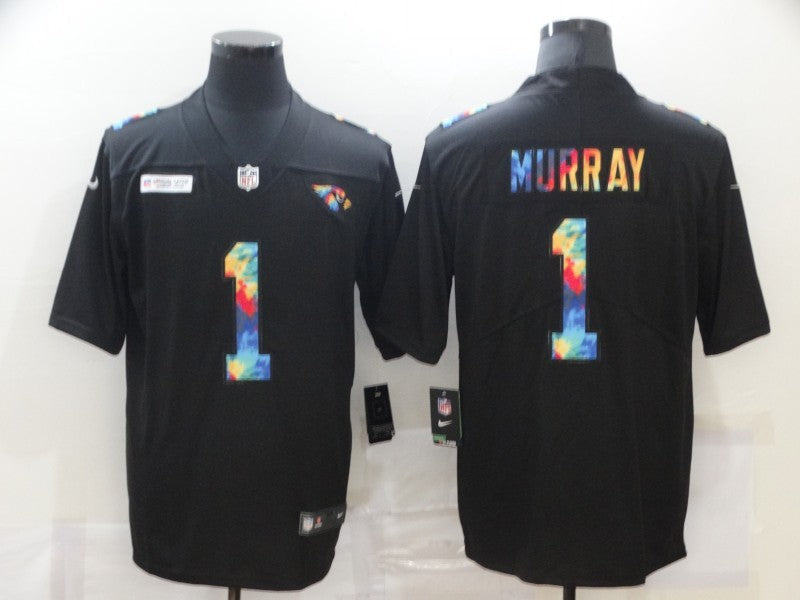 Men's Arizona Cardinals #1 Kyler Murray Black Authentic Game Jersey1