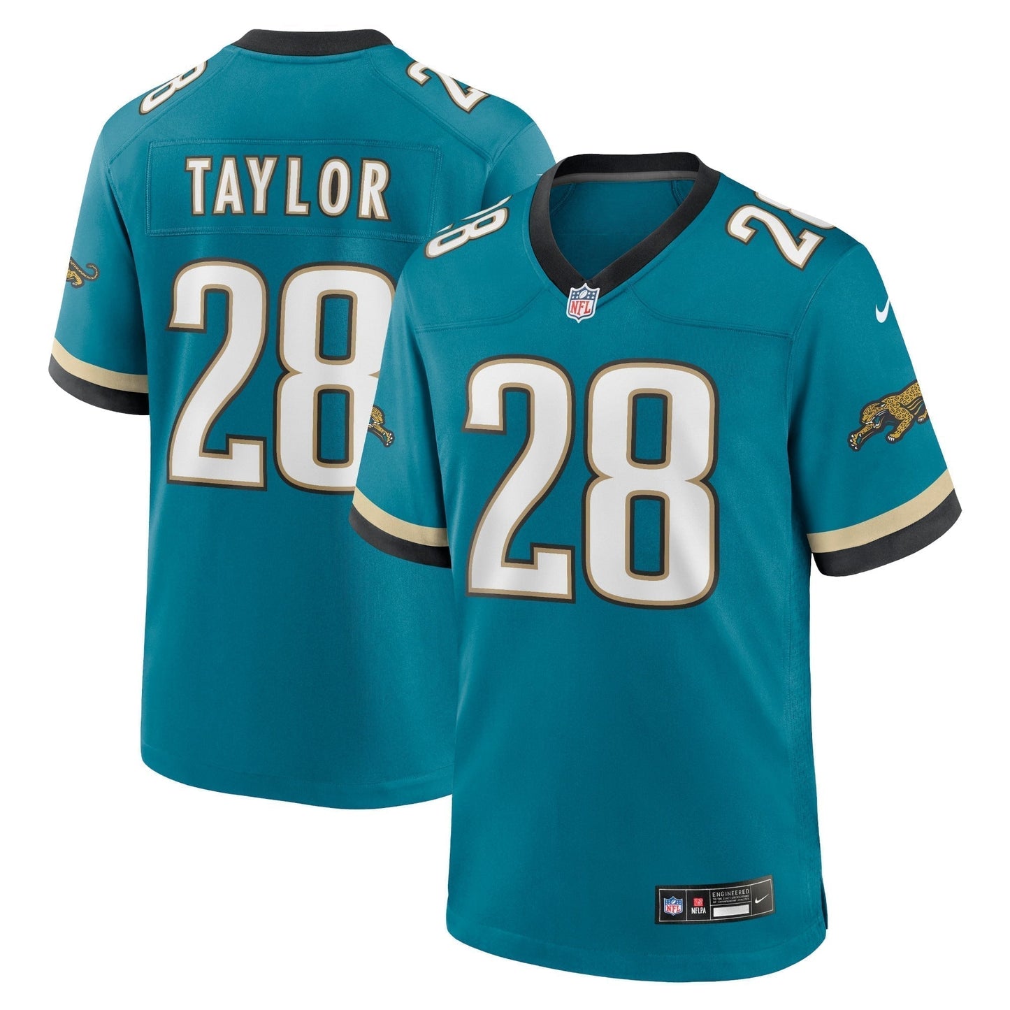 Fred Taylor Jacksonville Jaguars Nike Prowler Throwback Retired   Game Jersey - Teal
