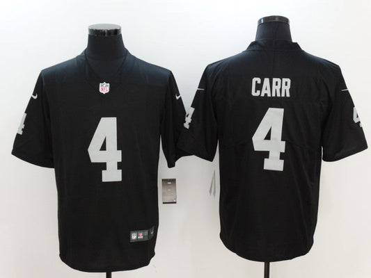 Men's Las Vegas Raiders Derek Carr #4 Black Vapor Jersey1 Black
