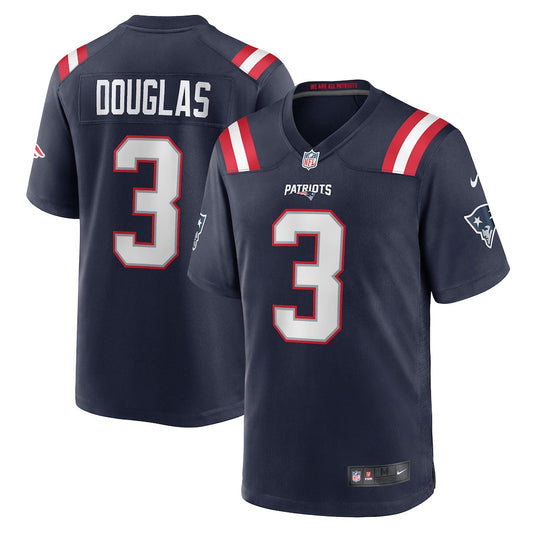 Demario Douglas New England Patriots Jersey - Navy